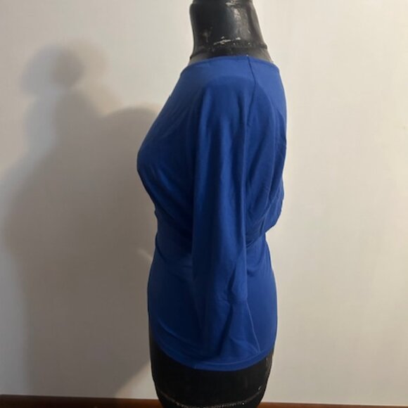 MAX Nova Blue off the shoulder 3/4 sleeves top, size XL - Picture 2 of 6